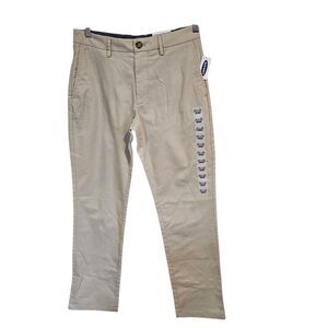 New Old Navy Ultimate Straight Built-In Flex Pants Men's Size 30x32 Beige Khaki